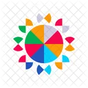 Color Wheels Shaped Color Circles Icon