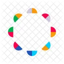 Color Wheels Shaped Color Circles Icon