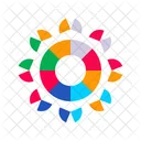 Color Wheels Shaped Color Circles Icon