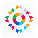 Color Wheels Shaped Color Circles Icon