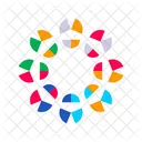 Color Wheels Shaped Color Circles Icon