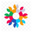 Color Wheels Shaped Color Circles Icon