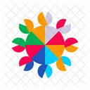 Color Wheels Shaped Color Circles Icon