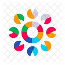 Color Wheels Shaped Color Circles Icon