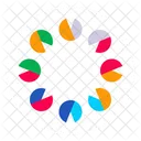 Color Wheels Shaped Color Circles Icon