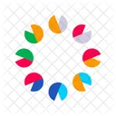 Color Wheels Shaped Color Circles Icon