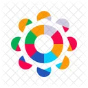 Color Wheels Shaped Color Circles Icon