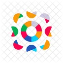 Color Wheels Shaped Color Circles Icon