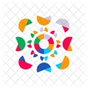 Color Wheels Shaped Color Circles Icon