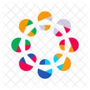 Color Wheels Shaped Color Circles Icon