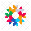 Color Wheels Shaped Color Circles Icon