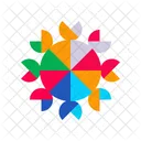 Color Wheels Shaped Color Circles Icon