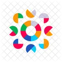 Color Wheels Shaped Color Circles Icon