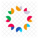 Color Wheels Shaped Color Circles Icon