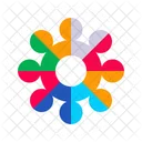 Color Wheels Shaped Color Circles Icon