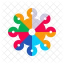 Color Wheels Shaped Color Circles Icon