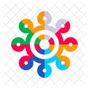 Color Wheels Shaped Color Circles Icon