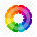 Vibrant Color Wheels Color Circles Monochromatic Colors Complementary Colors Triadic Colors Tetradic Colors Icon