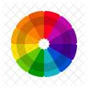 Vibrant Color Wheels Color Circles Monochromatic Colors Complementary Colors Triadic Colors Tetradic Colors Icon