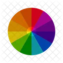 Vibrant Color Wheels Color Circles Monochromatic Colors Complementary Colors Triadic Colors Tetradic Colors Icon