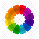 Vibrant Color Wheels Color Circles Monochromatic Colors Complementary Colors Triadic Colors Tetradic Colors Icon