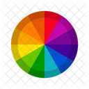 Vibrant Color Wheels Color Circles Monochromatic Colors Complementary Colors Triadic Colors Tetradic Colors Icon