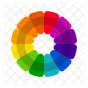 Vibrant Color Wheels Color Circles Monochromatic Colors Complementary Colors Triadic Colors Tetradic Colors Icon