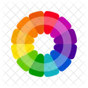 Vibrant Color Wheels Color Circles Monochromatic Colors Complementary Colors Triadic Colors Tetradic Colors Icon