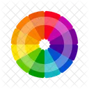 Vibrant Color Wheels Color Circles Monochromatic Colors Complementary Colors Triadic Colors Tetradic Colors Icon