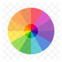 Vibrant Color Wheels Color Circles Monochromatic Colors Complementary Colors Triadic Colors Tetradic Colors Icon