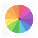 Vibrant Color Wheels Color Circles Monochromatic Colors Complementary Colors Triadic Colors Tetradic Colors Icon