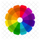 Vibrant Color Wheels Color Circles Monochromatic Colors Complementary Colors Triadic Colors Tetradic Colors Icon