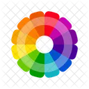 Vibrant Color Wheels Color Circles Monochromatic Colors Complementary Colors Triadic Colors Tetradic Colors Icon