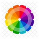 Vibrant Color Wheels Color Circles Monochromatic Colors Complementary Colors Triadic Colors Tetradic Colors Icon