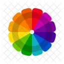 Vibrant Color Wheels Color Circles Monochromatic Colors Complementary Colors Triadic Colors Tetradic Colors Icon