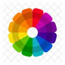 Vibrant Color Wheels Color Circles Monochromatic Colors Complementary Colors Triadic Colors Tetradic Colors Icon
