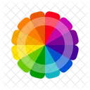 Vibrant Color Wheels Color Circles Monochromatic Colors Complementary Colors Triadic Colors Tetradic Colors Icon