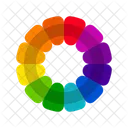 Vibrant Color Wheels Color Circles Monochromatic Colors Complementary Colors Triadic Colors Tetradic Colors Icon