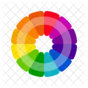Vibrant Color Wheels Color Circles Monochromatic Colors Complementary Colors Triadic Colors Tetradic Colors Icon