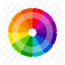 Vibrant Color Wheels Color Circles Monochromatic Colors Complementary Colors Triadic Colors Tetradic Colors Icon
