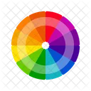 Vibrant Color Wheels Color Circles Monochromatic Colors Complementary Colors Triadic Colors Tetradic Colors Icon