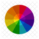 Vibrant Color Wheels Color Circles Monochromatic Colors Complementary Colors Triadic Colors Tetradic Colors Icon