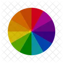 Vibrant Color Wheels Color Circles Monochromatic Colors Complementary Colors Triadic Colors Tetradic Colors Icon