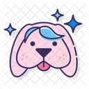 Colored Hair Extension  Icon
