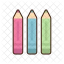Colored Pencils Colorful Art Icon