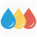 Colores Gotas Pintura Icon