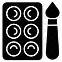 Paleta De Colores Acuarelas Colores De Pintura Icono