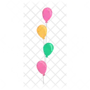 Balloon Birthday Decoration Icon