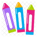 Colorful crayons  Icon