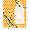 Colorful Gift Box with a Badge  Icon